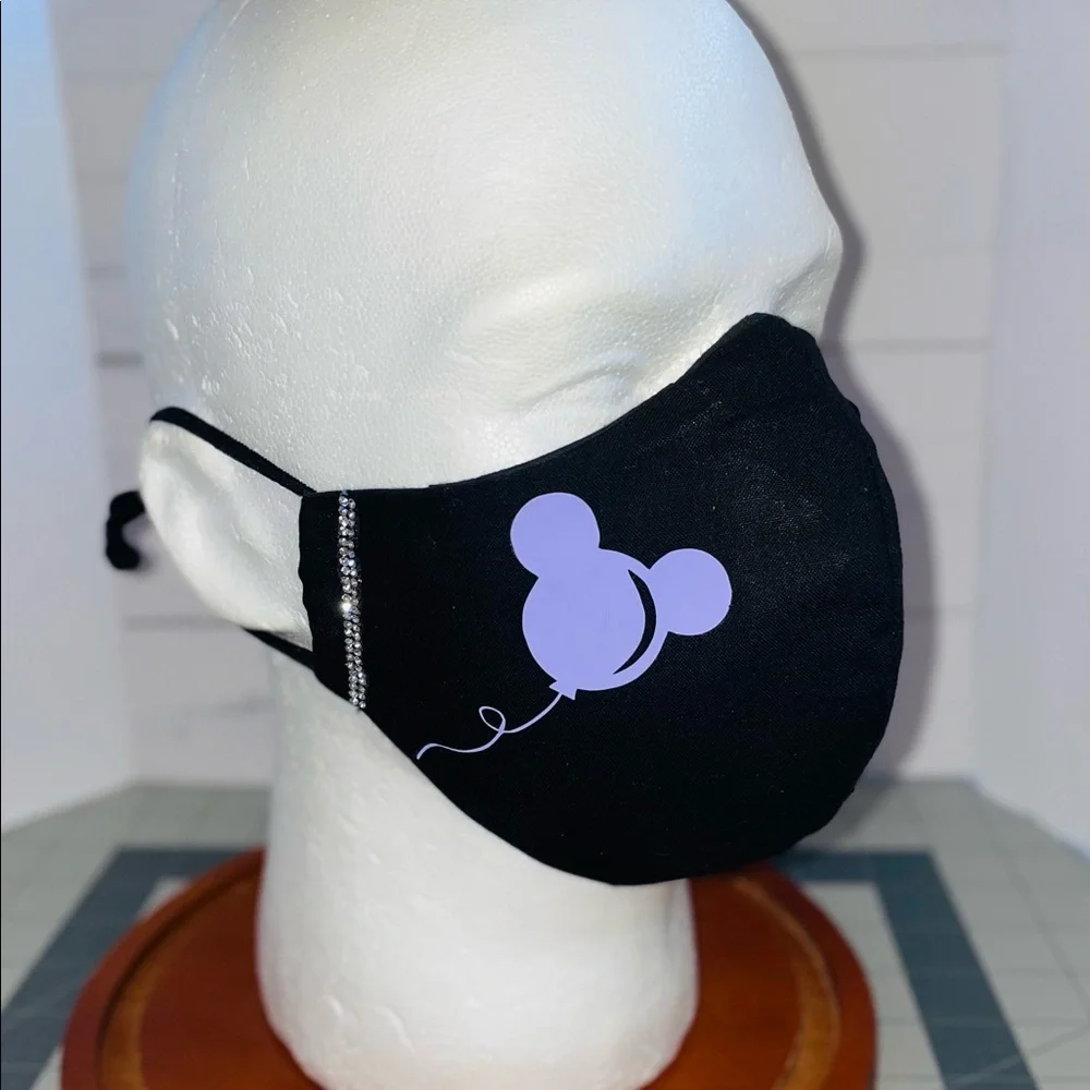 Disney castle Mickey balloon face mask glam
